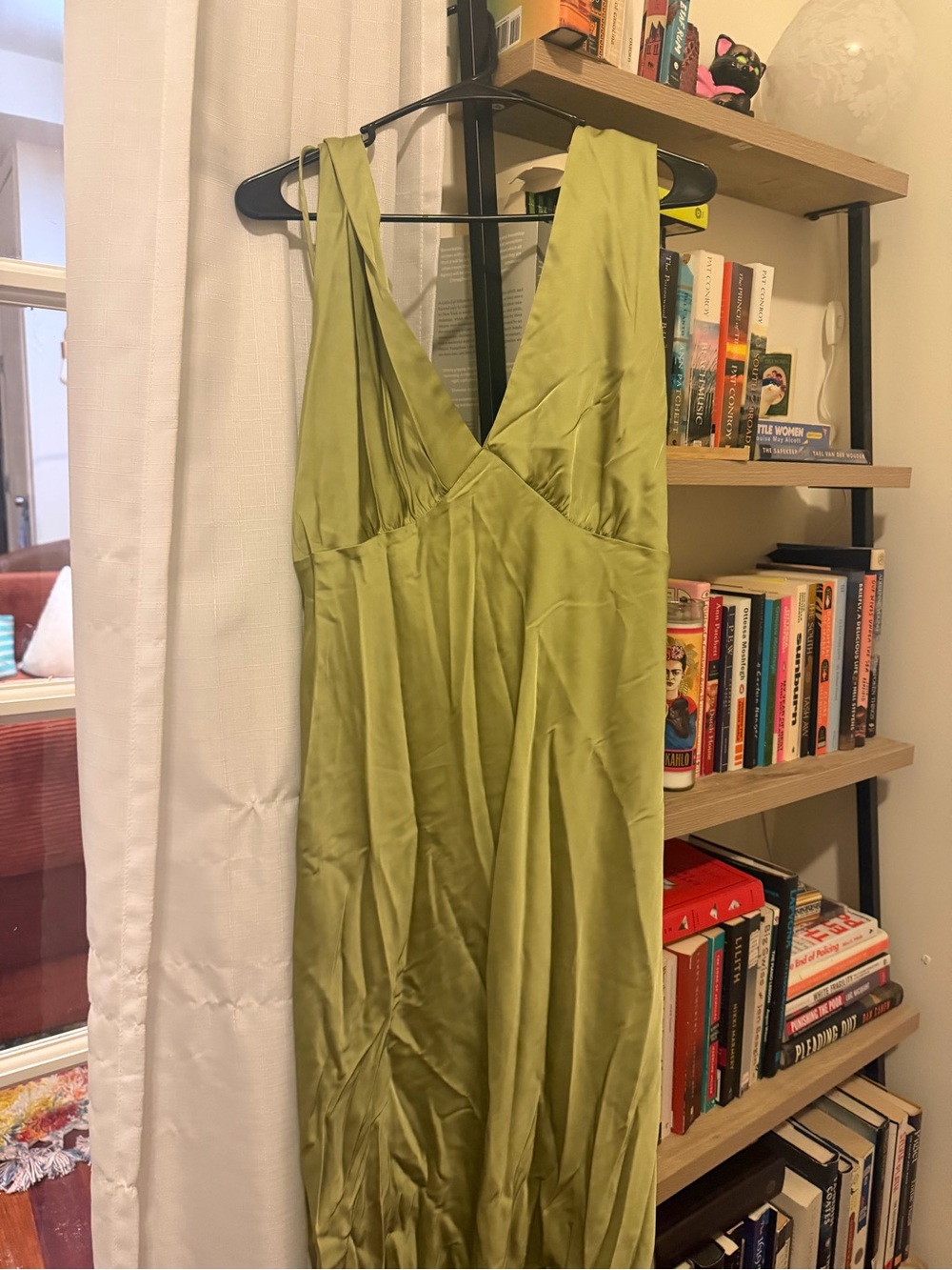 Abercrombie & Fitch Olive Green V-Neck Maxi Dress